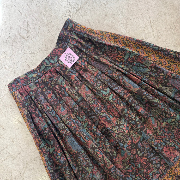 FALDA BROWN PRINT FLORAL