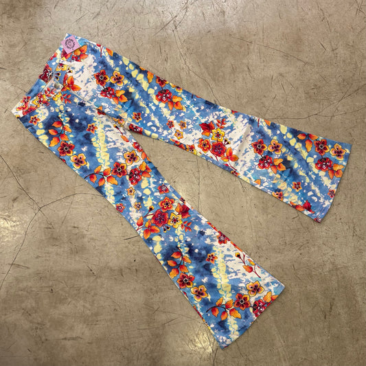 PANTALÓN CAMPANA Y2K FLORAL FOXFUR