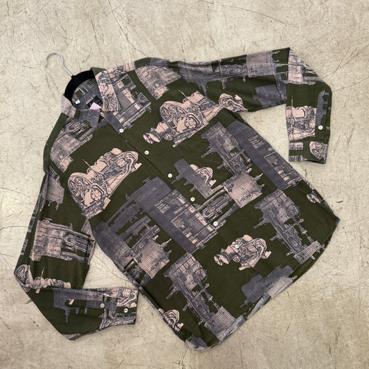 CAMISA GREEN PRINT ALDO VALENTI