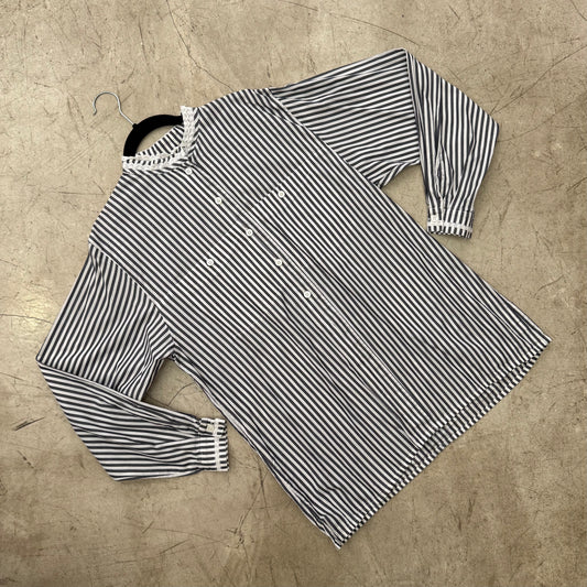 CAMISA RAYAS ENCAJE TAPETA