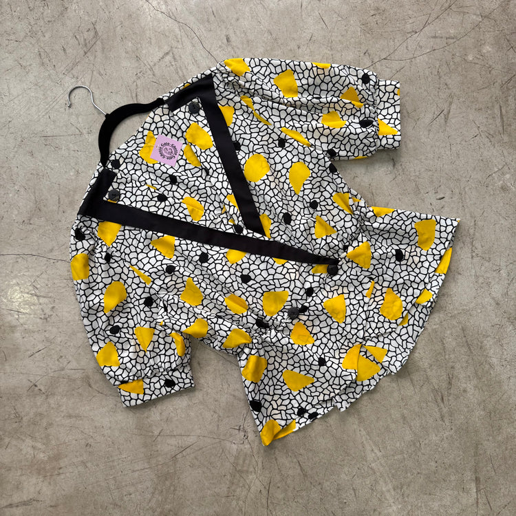 CAMISA BLACK YELLOW WHITE CRUZADA