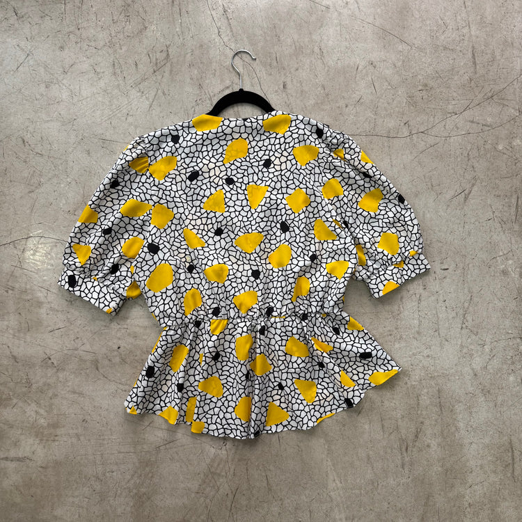 CAMISA BLACK YELLOW WHITE CRUZADA