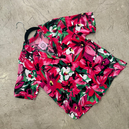 CAMISA FLORAL FUCSIA GREEN