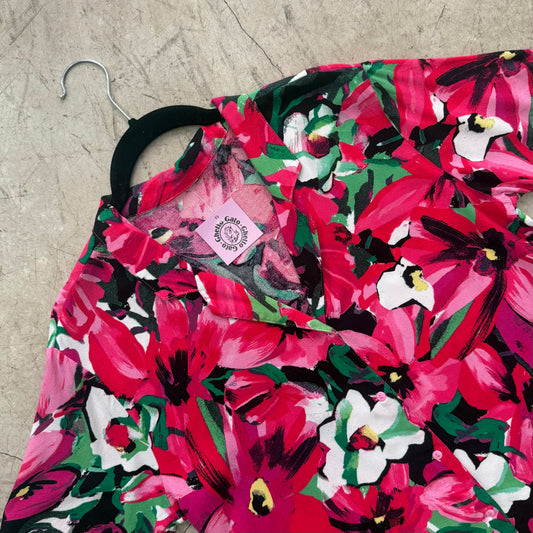 CAMISA FLORAL FUCSIA GREEN