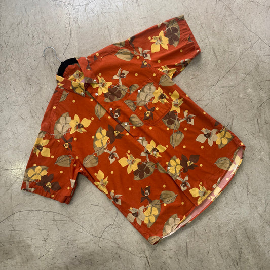 CAMISA FLORAL ORANGE MIRTO
