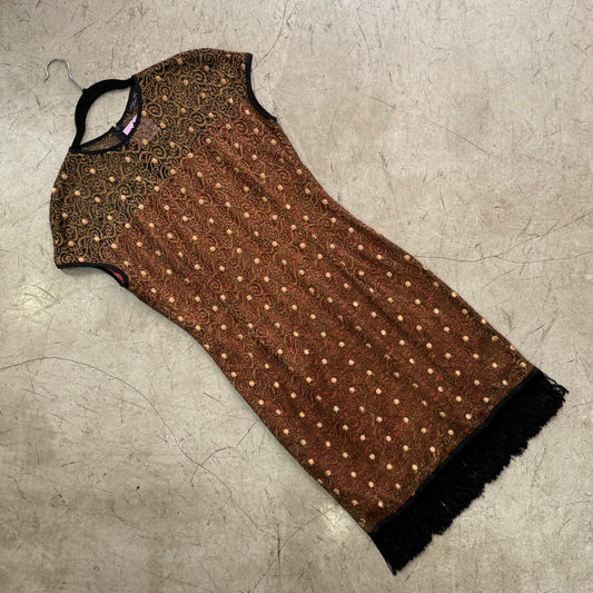 VESTIDO BLACK ORANGE VICENTE ROMERO
