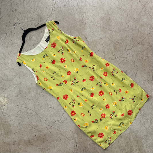 VESTIDO GREEN FLORAL VICENT J. ALBERT