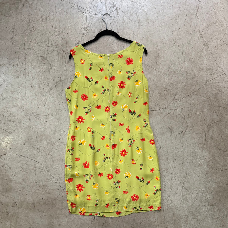 VESTIDO GREEN FLORAL VICENT J. ALBERT
