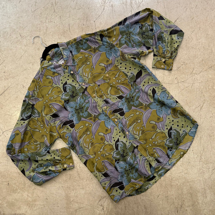 CAMISA SEDA PRINT MULTICOLOR