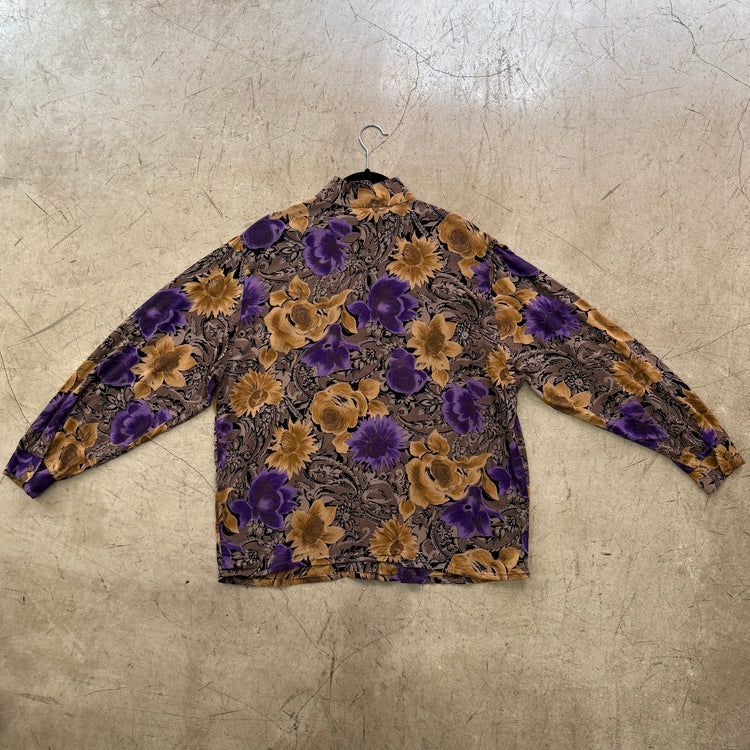 CAMISA PURPLE BEIGE FLORAL MARGARITAS