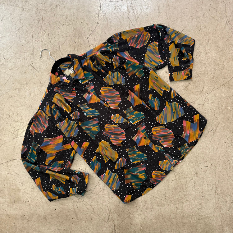 CAMISA BLACK PRINT MULTICOLOR