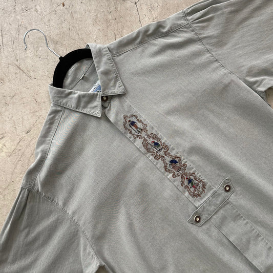 CAMISA GREEN LANDHAUS BORDADO