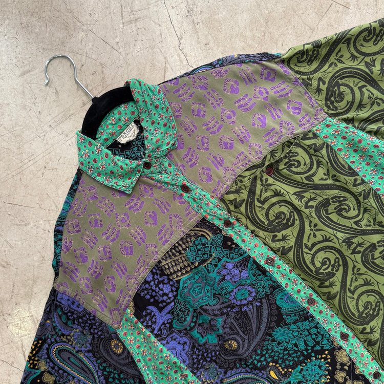 CAMISA GREEN PRINT FRAGILE