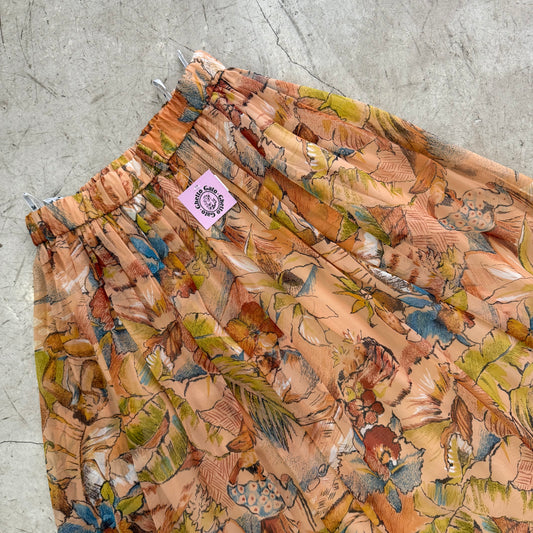 FALDA ORANGE GASA PRINT