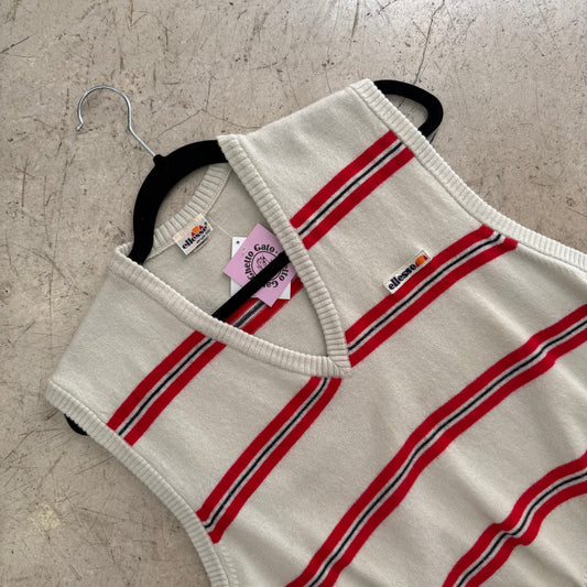 CHALECO JERSEY ELLESSE RAYAS BEIGE