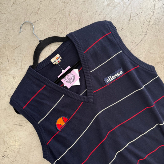 CHALECO JERSEY ELLESSE RAYAS MARINO