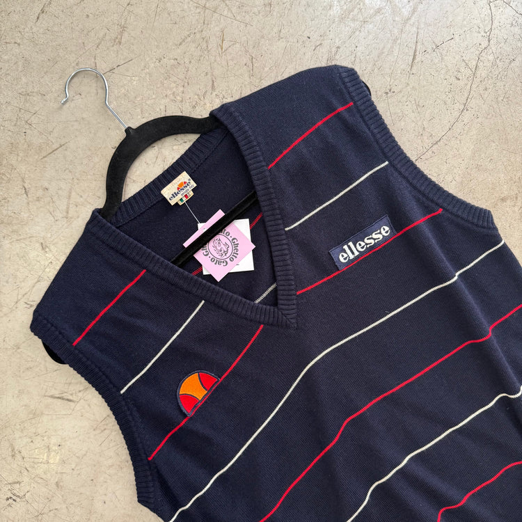 CHALECO JERSEY ELLESSE RAYAS MARINO