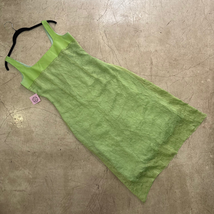 VESTIDO GREEN PIEL FUTURA LINEA