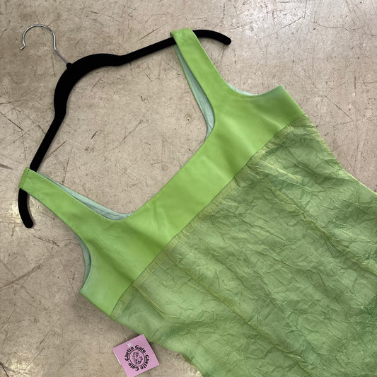 VESTIDO GREEN PIEL FUTURA LINEA