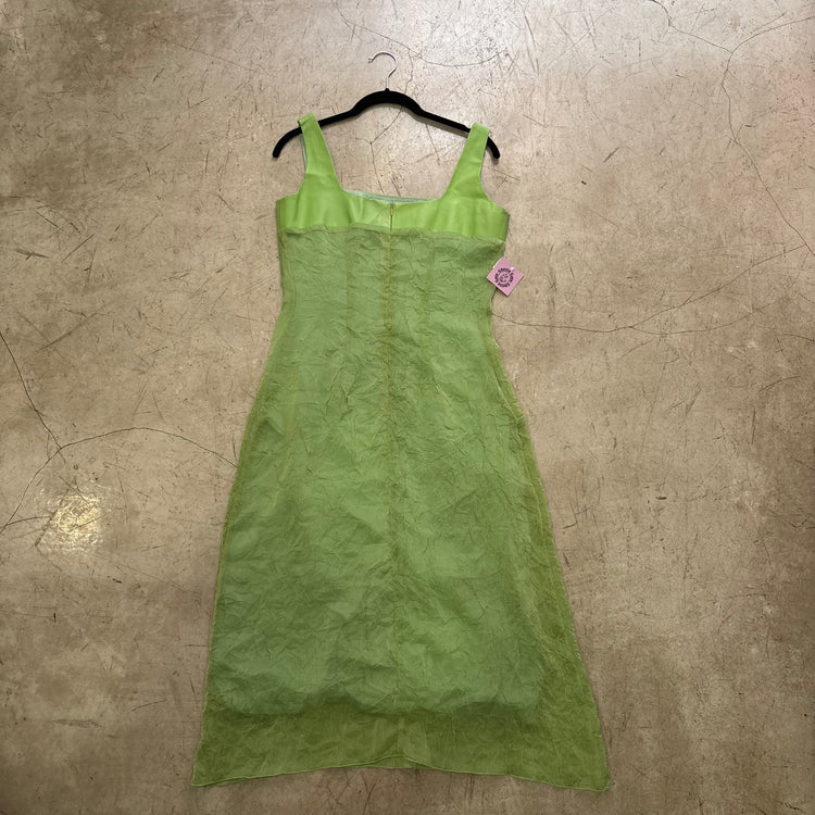 VESTIDO GREEN PIEL FUTURA LINEA