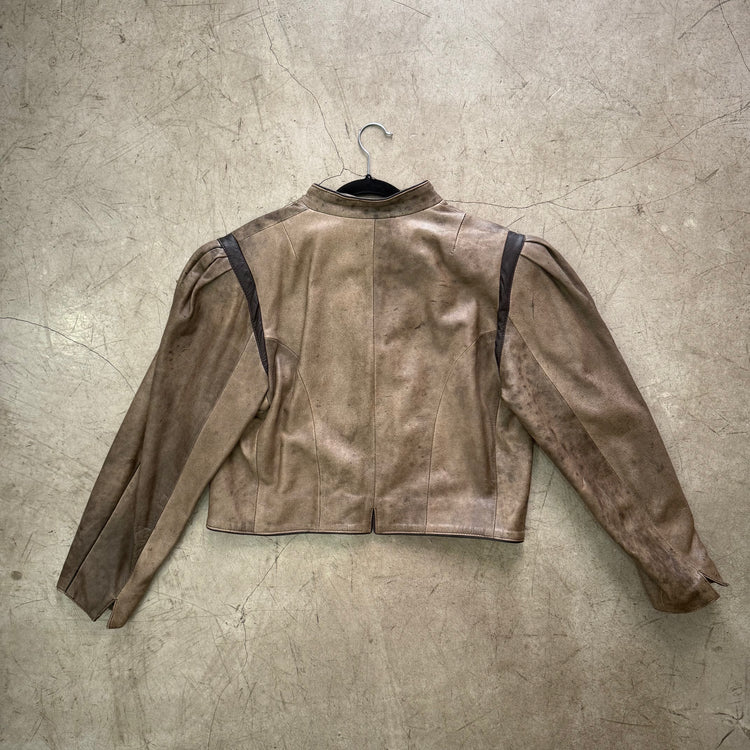 CHAQUETA PIEL BLAZER AUSTRIA BROWN