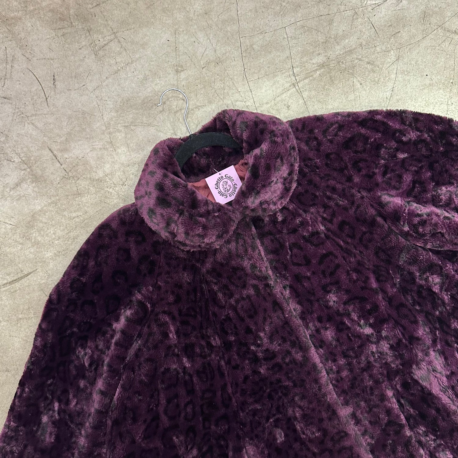 Vintage purple hot sale fur coat