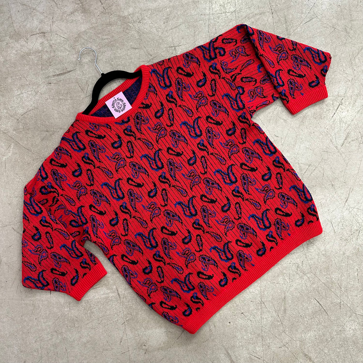 JERSEY RED PAISLEY BLUE