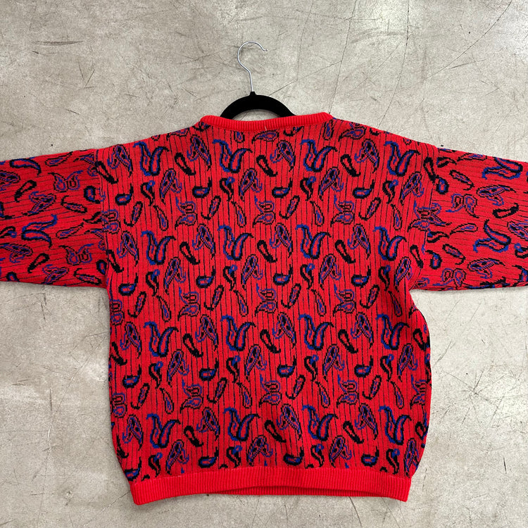 JERSEY RED PAISLEY BLUE