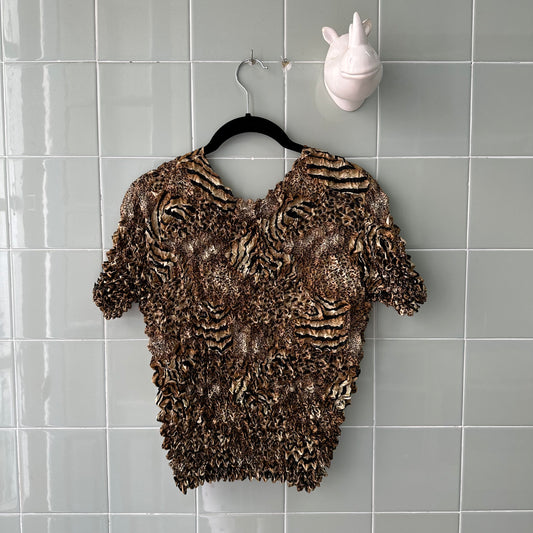 TOP CAMISETA POPCORN LEOPARDO 2
