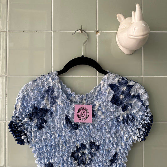 TOP CAMISETA POPCORN PRINT BLUE