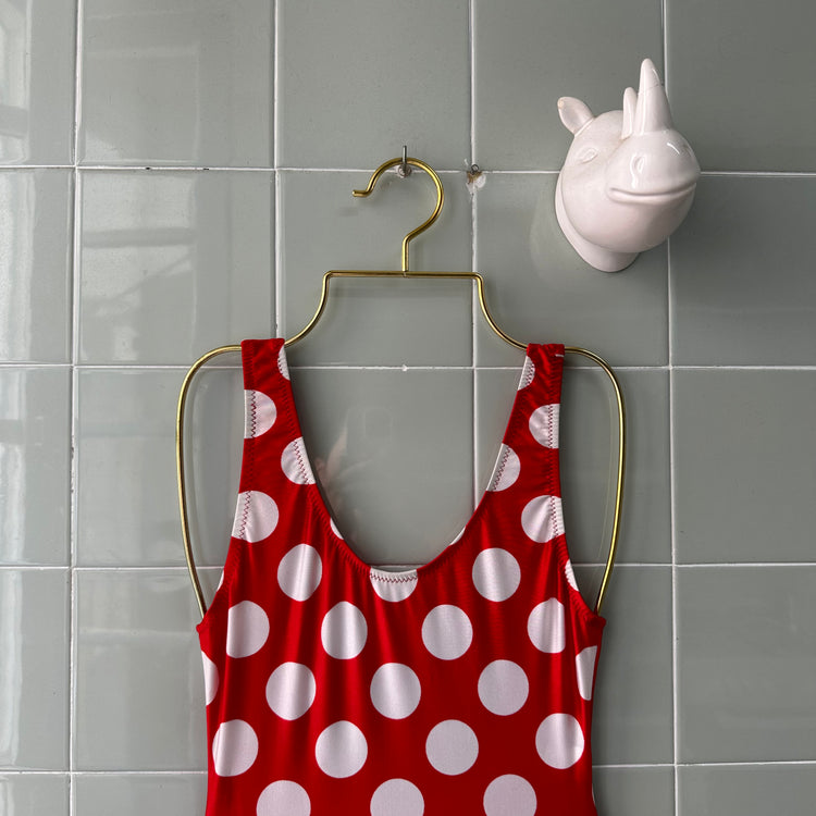 RED SWIMSUIT WITH POTS