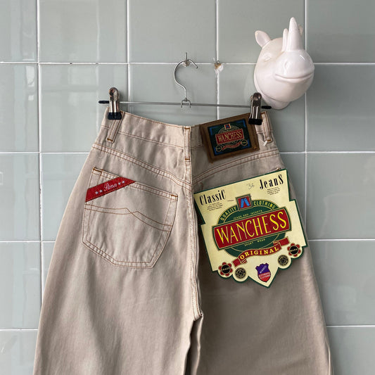 VAQUERO GLOBO BEIGE WANCHESS PESPUNTE