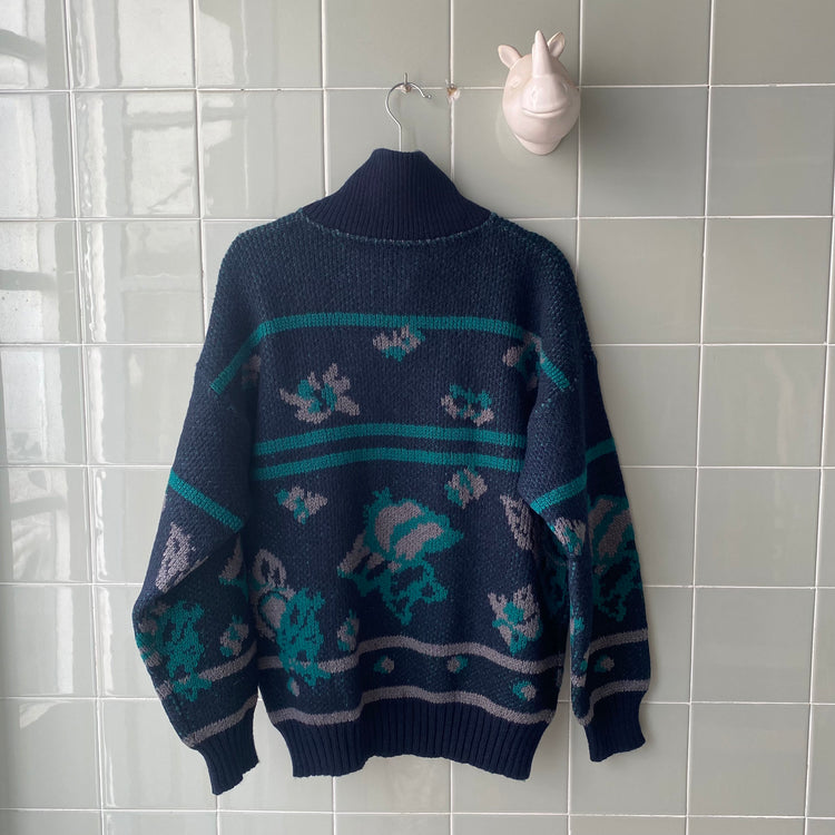 ROSES NAVY SWEATER