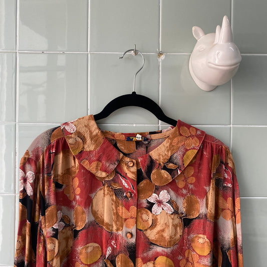 CAMISA FLOWERS MELOCOTÓN