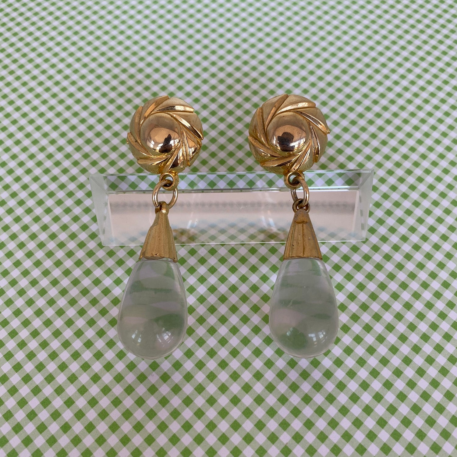 PENDIENTES GOTA TRANSPARENTE - Ghetto Gato Vintage Alicante