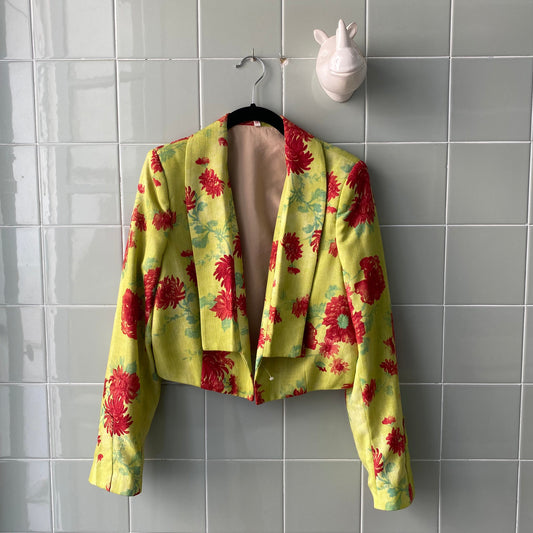 GREEN FLORAL BLAZER