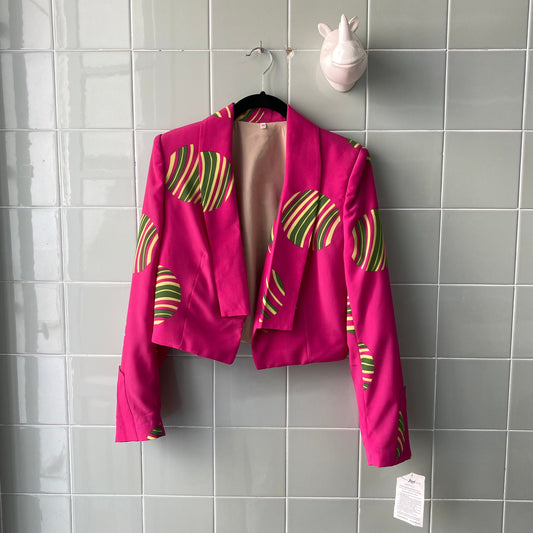 BLAZER PRINT FUCSIA