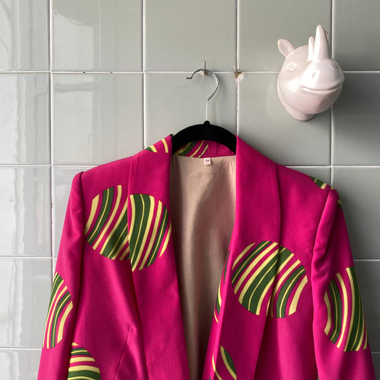 BLAZER PRINT FUCSIA