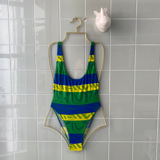 BAÑADOR GREEN YELLOW BLUE