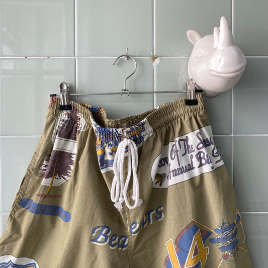 BAÑADOR BEIGE PRINT