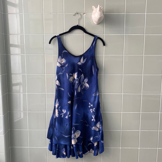 VESTIDO TIRANTES BLUE VOLANTE