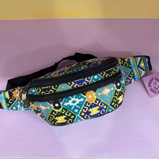 MULTICOLOR BLUE WAIST BAG