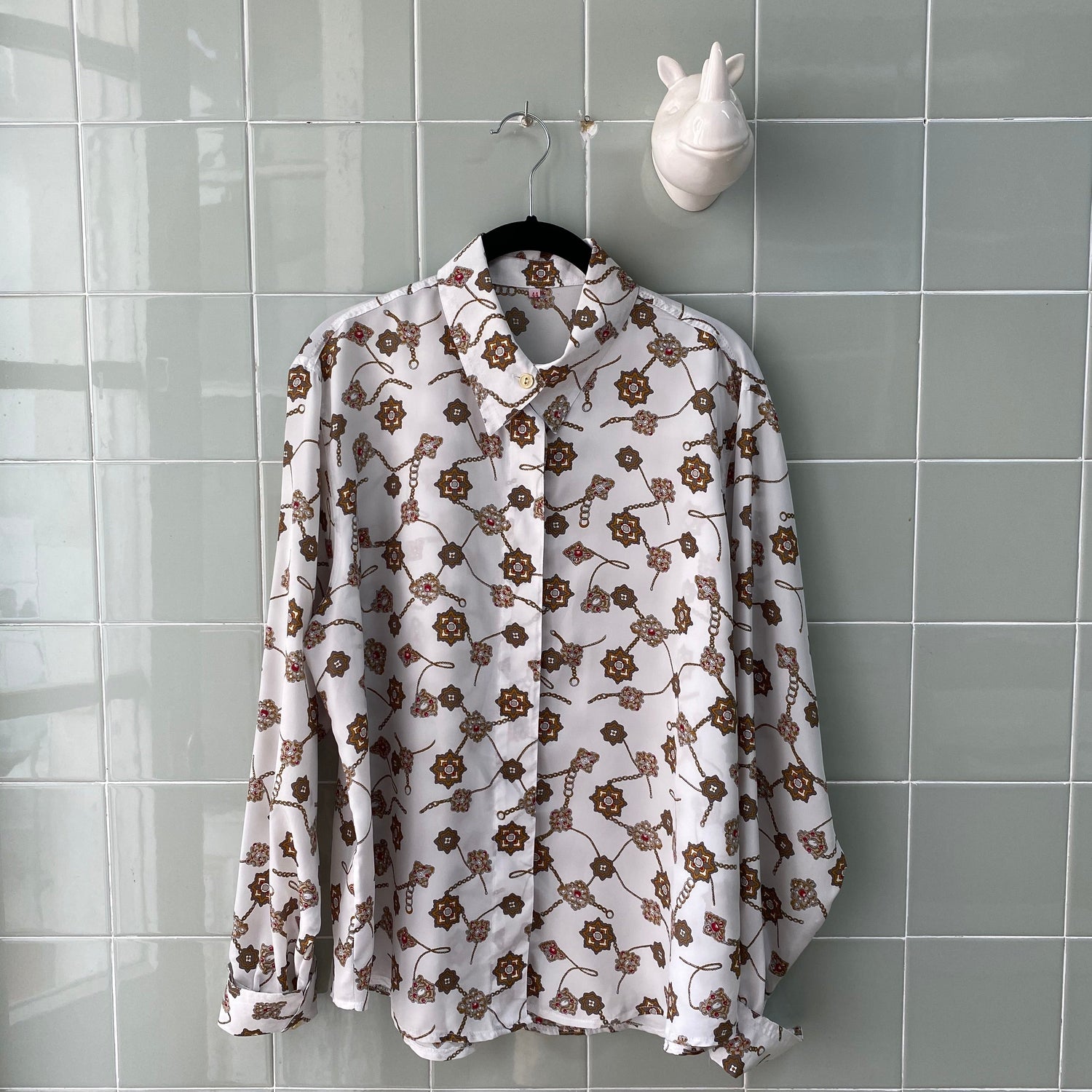 CAMISA WHITE BAROQUE - Ghetto Gato Vintage Alicante Ropa