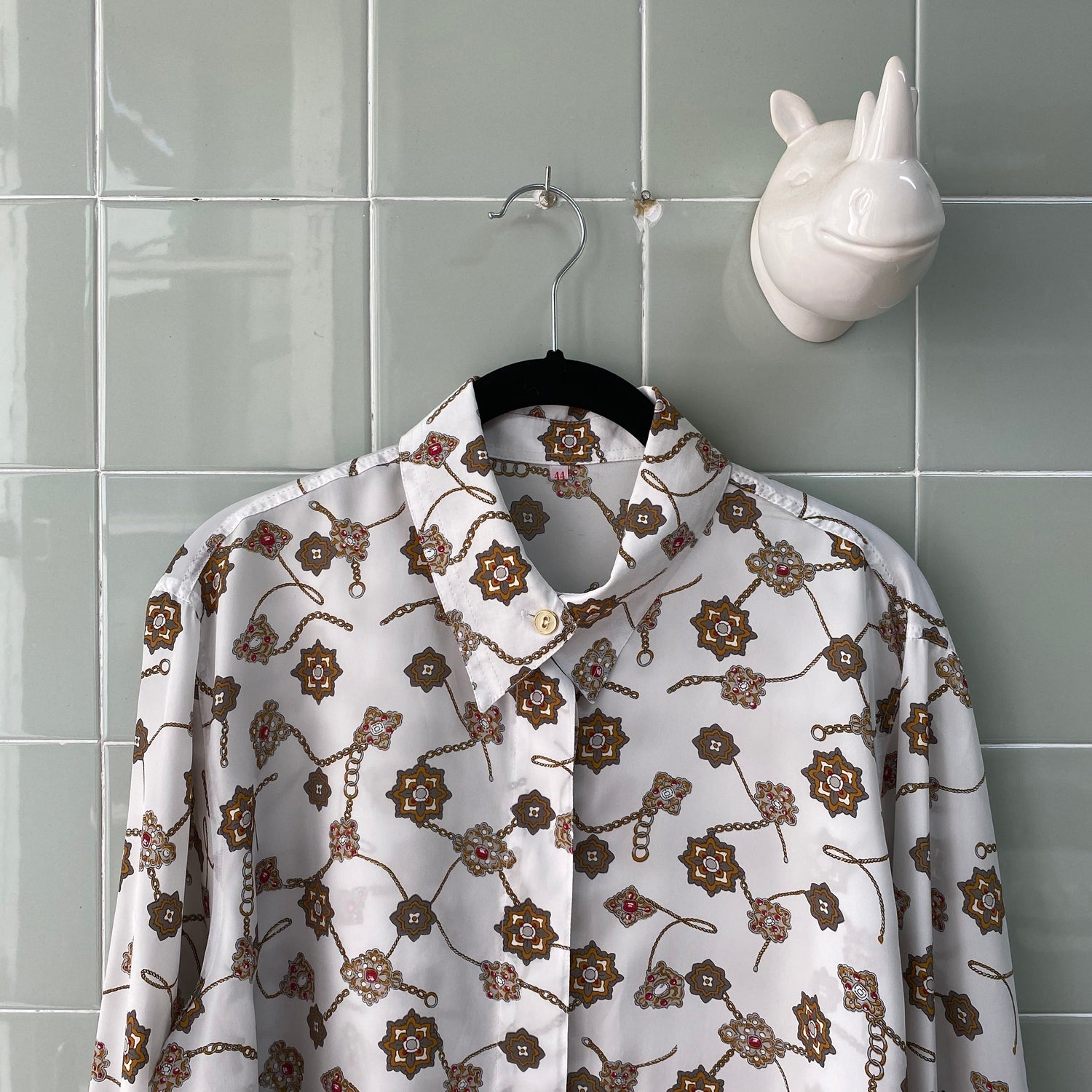 CAMISA WHITE BAROQUE - Ghetto Gato Vintage Alicante Ropa