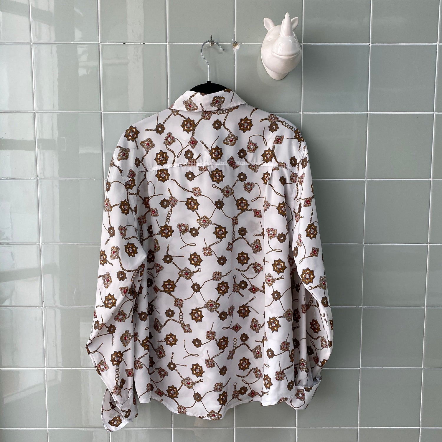 CAMISA WHITE BAROQUE - Ghetto Gato Vintage Alicante Ropa