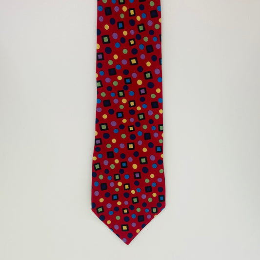 NETWORK TIE WITH MOON CHECKS