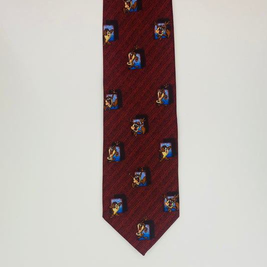 MAROON TAZ TIE