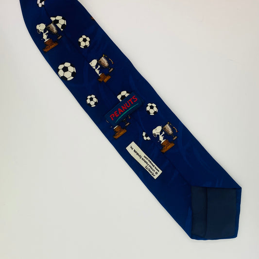 SNOOPY BLUE FOOTBALL TIE