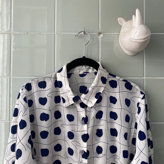 CAMISA MARINO WHITE PRINT